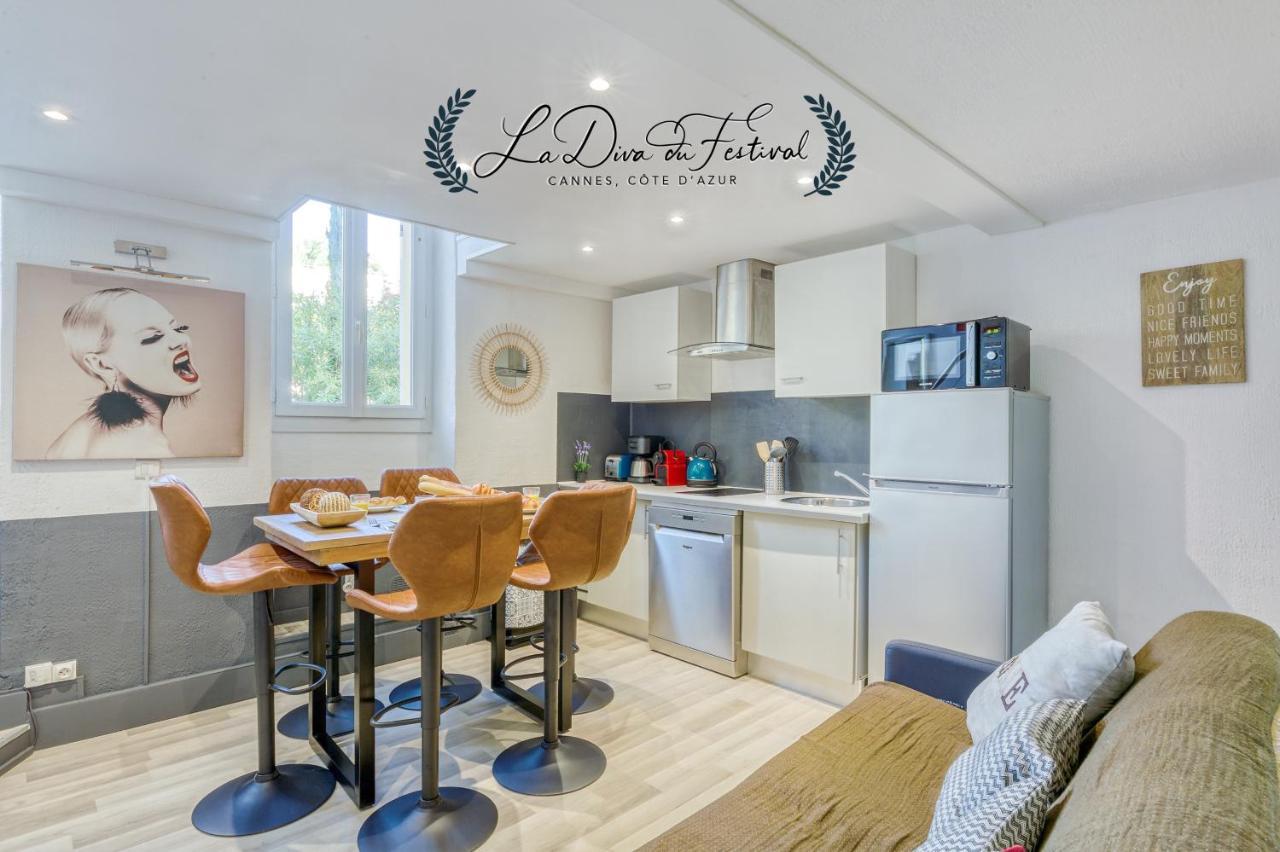 La Diva Du Festival - 10 Mn A Pied Palais & Plages - Cosy & Calme - Clim - Wifi คานส์ ภายนอก รูปภาพ