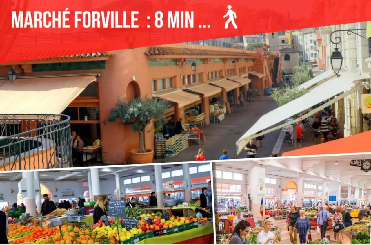 La Diva Du Festival - 10 Mn A Pied Palais & Plages - Cosy & Calme - Clim - Wifi คานส์ ภายนอก รูปภาพ