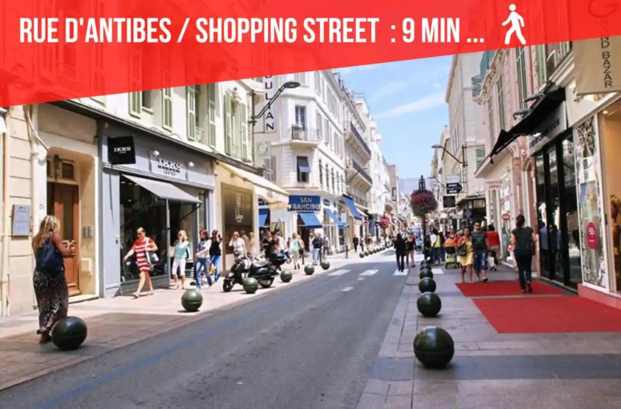 La Diva Du Festival - 10 Mn A Pied Palais & Plages - Cosy & Calme - Clim - Wifi คานส์ ภายนอก รูปภาพ