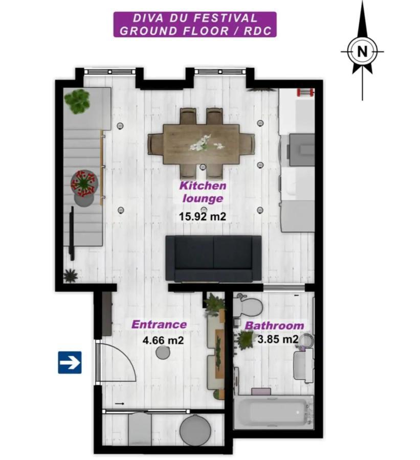 La Diva Du Festival - 10 Mn A Pied Palais & Plages - Cosy & Calme - Clim - Wifi คานส์ ภายนอก รูปภาพ