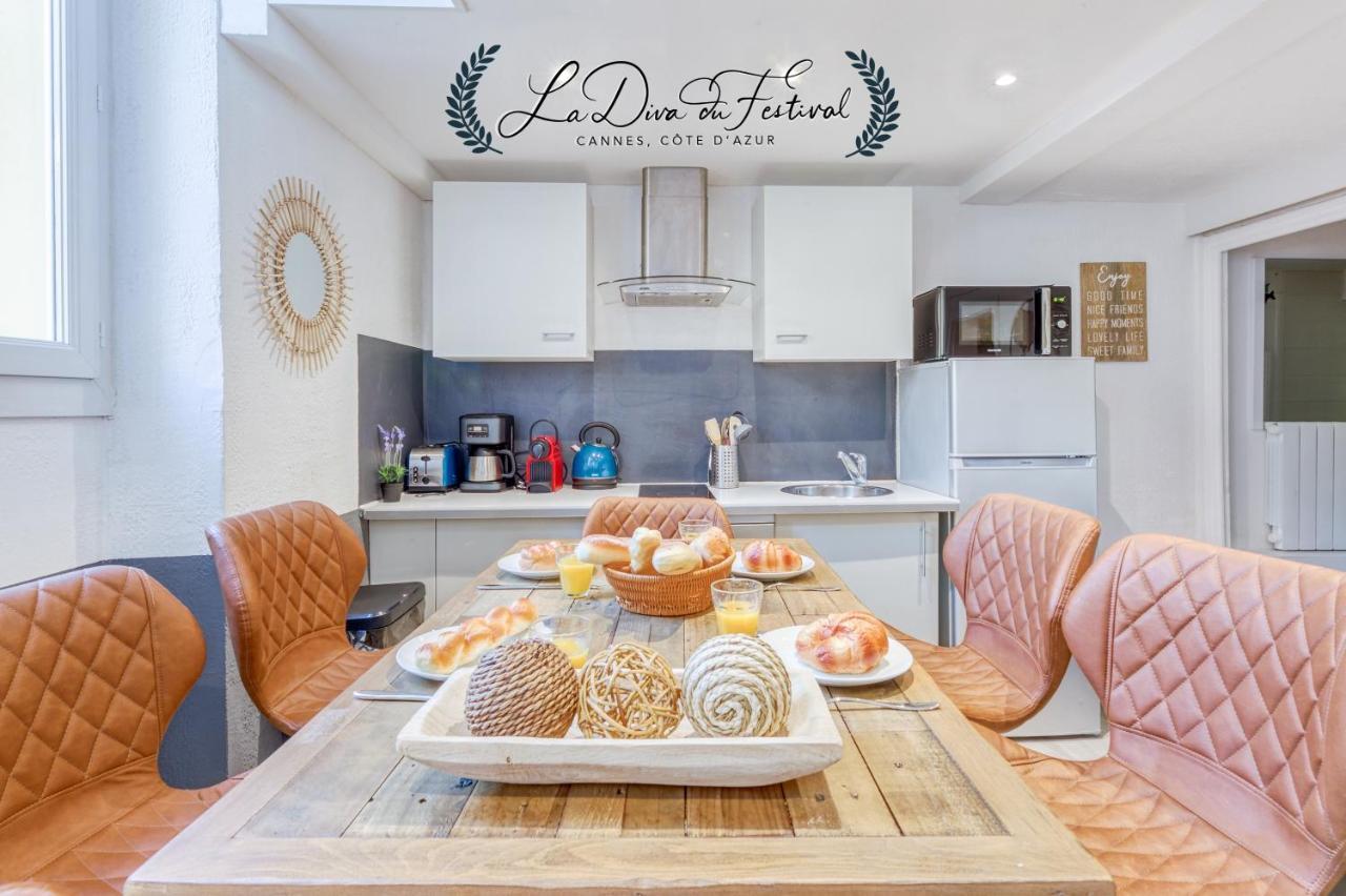 La Diva Du Festival - 10 Mn A Pied Palais & Plages - Cosy & Calme - Clim - Wifi คานส์ ภายนอก รูปภาพ
