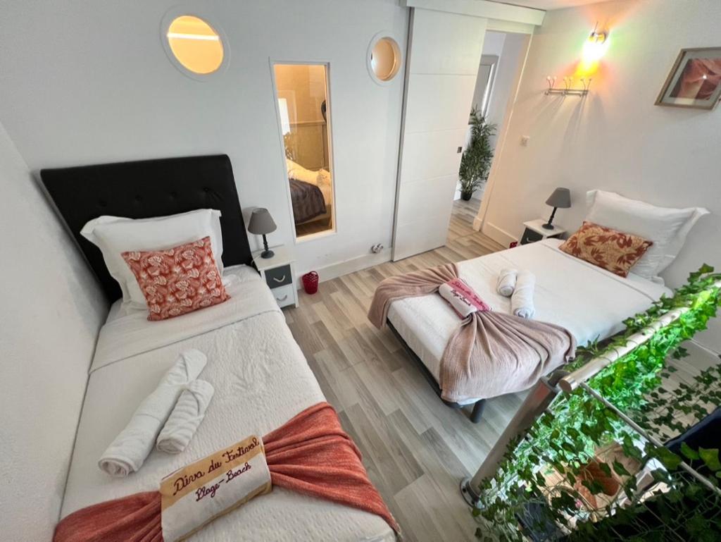 La Diva Du Festival - 10 Mn A Pied Palais & Plages - Cosy & Calme - Clim - Wifi คานส์ ภายนอก รูปภาพ